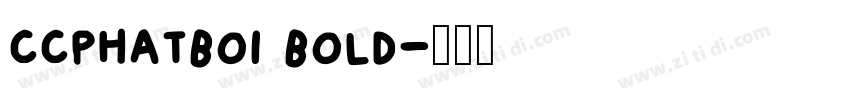 ccphatboi bold字体转换
